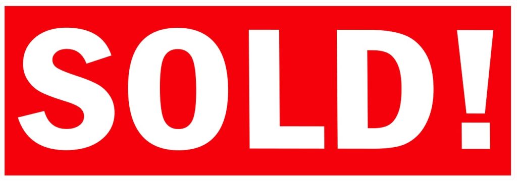 Sold sign