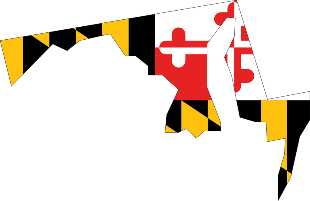 outline of state of maryland